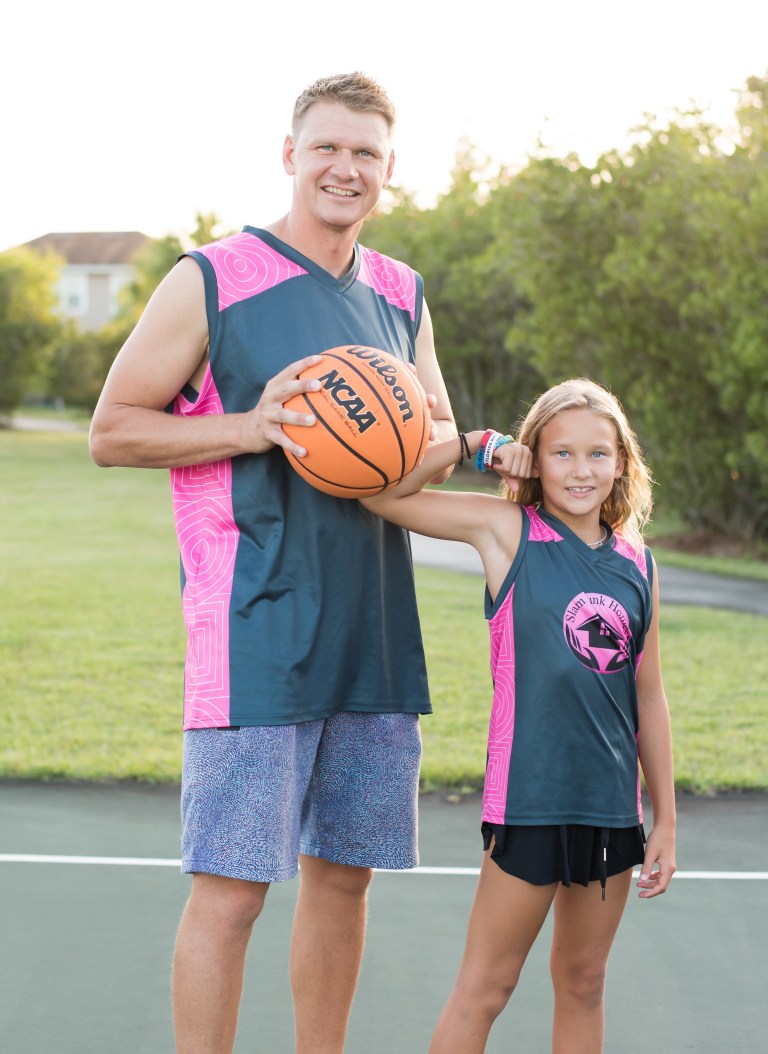 Benas Veikalas with daughter Amber, Mortgage Broker Slam Dunk Mortgage Team Viera Melbourne Florida